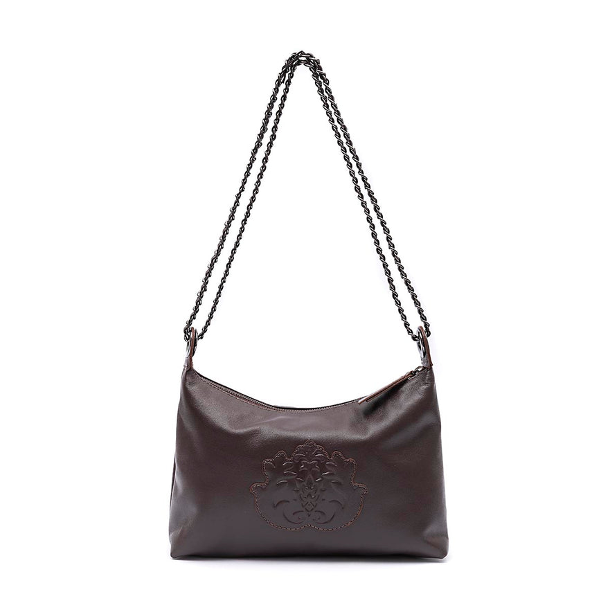 BOLSA DAYSE CROSSBODY PEQUENA COURO SOFT EXPRESSO ONIX