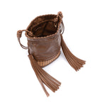 BOLSA BUCKET NEW DIANA MÉDIA  PALHA SEXTAVADA AVELÃ
