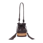 BOLSA BUCKET NEW DIANA MÉDIA PALHA SEXTAVADA PINHÃO