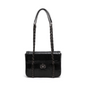 BOLSA FLAP SIENNA MÉDIA COURO PRETA