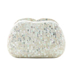BOLSA CLUTCH MADREPÉROLA PEQUENA ABAULADA MADRECLARA