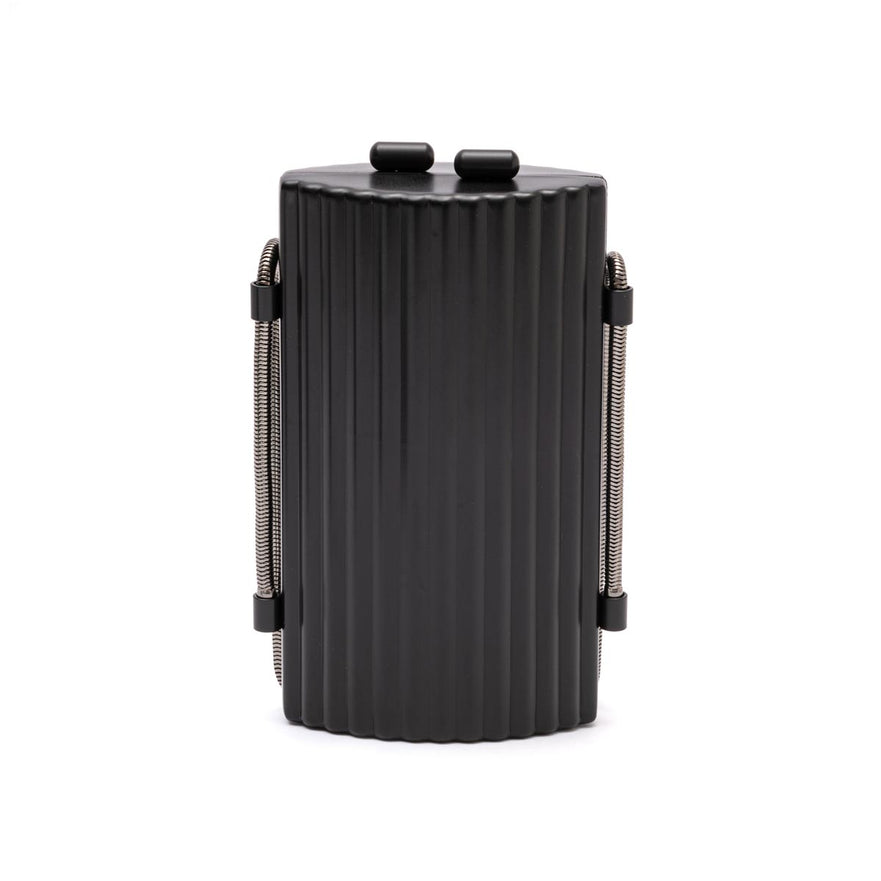BOLSA CLUTCH CANTIL MINI METAL PRETA