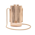 BOLSA CLUTCH CANTIL MINI METAL OURO