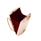 BOLSA CLUTCH CANTIL MINI METAL OURO