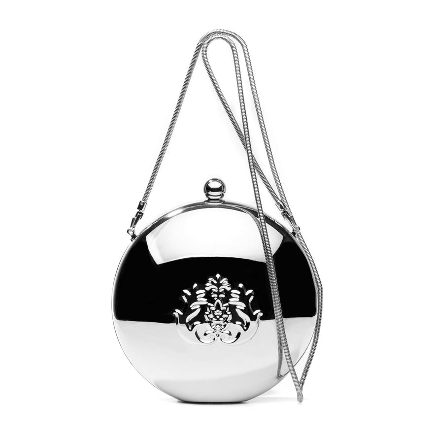 BOLSA CLUTCH MAXI ESFERA PRATA