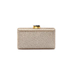BOLSA CLUTCH EVA PEQUENA FECHO CRISTAL BRONZE