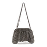 BOLSA CLUTCH MALHA METALICA PRETO