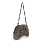 BOLSA CLUTCH MALHA METALICA PRETO