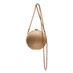 BOLSA MINI ESFERA CRISTAIS OURO