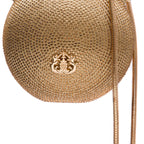 BOLSA MINI ESFERA CRISTAIS OURO
