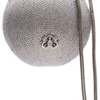 BOLSA CLUTCH MINI ESFERA CRISTAIS PRATA