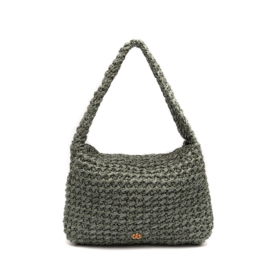 BOLSA LUANNA HOBO MÉDIA RÁFIA JADE