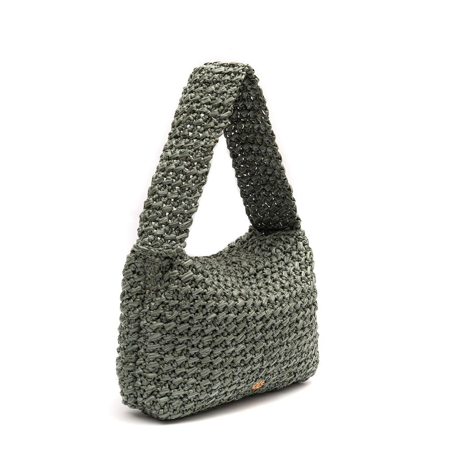 BOLSA LUANNA HOBO MÉDIA RÁFIA JADE