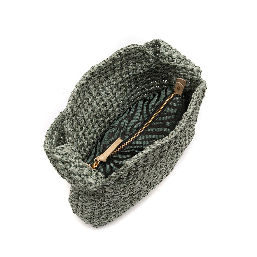 BOLSA LUANNA HOBO MÉDIA RÁFIA JADE
