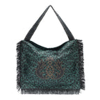 BOLSA HOBO MAXI PALHA FRANJA
