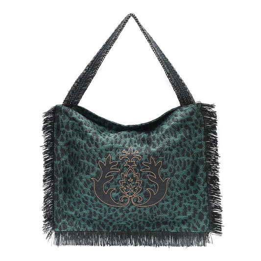 BOLSA HOBO MAXI PALHA FRANJA