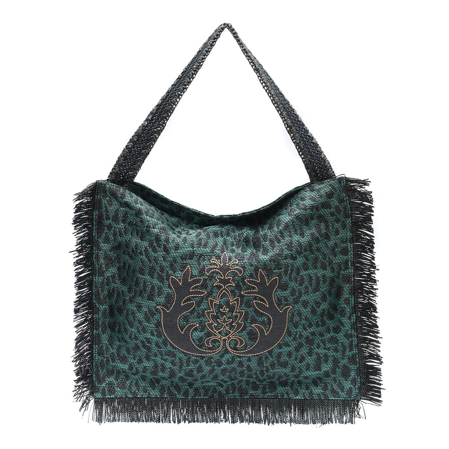BOLSA HOBO MAXI PALHA FRANJA