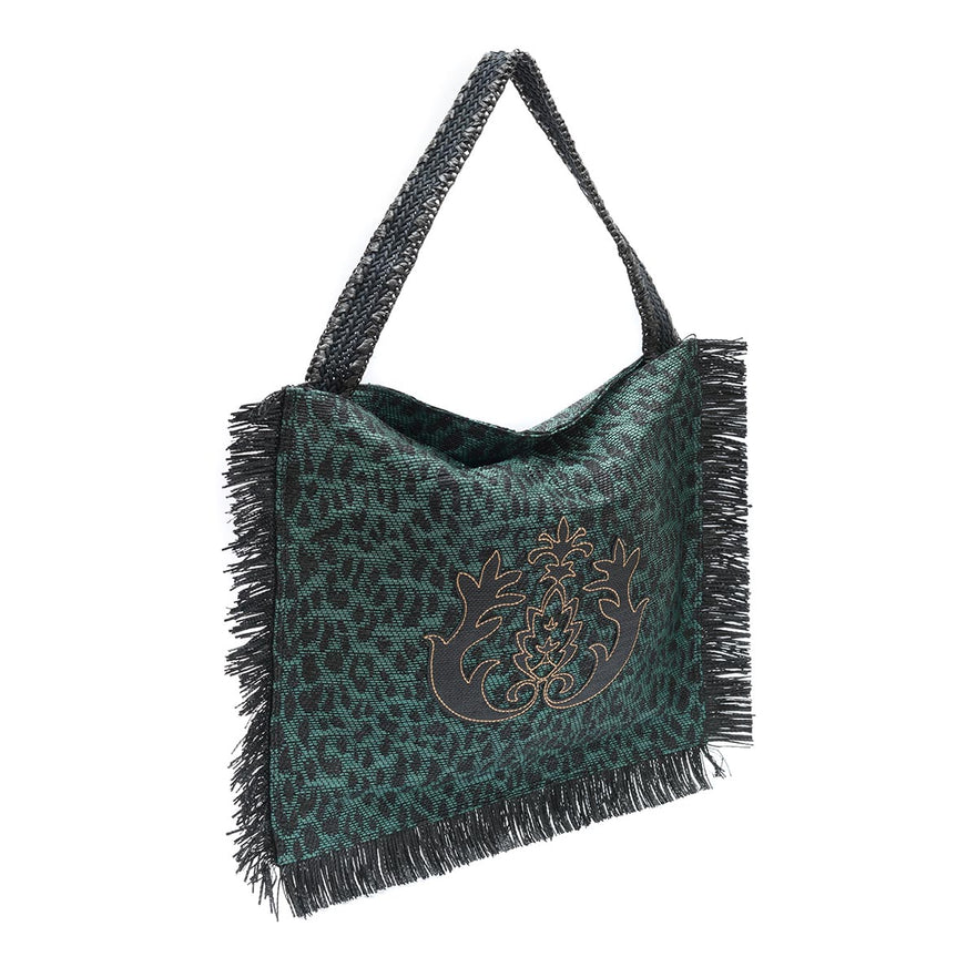 BOLSA HOBO MAXI PALHA FRANJA