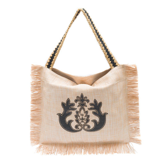 BOLSA HOBO MAXI  PALHA COR NATURAL