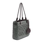 BOLSA TOTE MONOGRAMA MAXI RÁFIA-SOFT EXPRESSO/RAFIA JADE