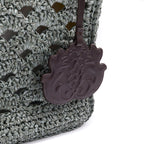 BOLSA TOTE MONOGRAMA MAXI RÁFIA-SOFT EXPRESSO/RAFIA JADE