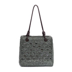 BOLSA TOTE MONOGRAMA MAXI RÁFIA-SOFT EXPRESSO/RAFIA JADE