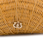 BOLSA CLUTCH CONCHA PEQUENA AYLA RATTAN NATURAL