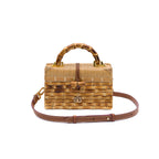 BOLSA TRUNK ELEONORA PEQUENA RATTAN BAMBU