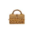 BOLSA TRUNK ELEONORA PEQUENA RATTAN BAMBU