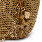 BOLSA TOTE CROCHÊ BASKET LIZARD SELA GRANDE NATURAL