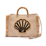 BOLSA TOTE GRANDE EM PALHA NATURAL CONCHA