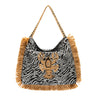 BOLSA HOBO MAXI JACQUARD ZEBRA  LAGOSTA