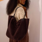 BOLSA SHOPPING BAG PETRA MAXI CAMURÇA EXPRESSO ONIX