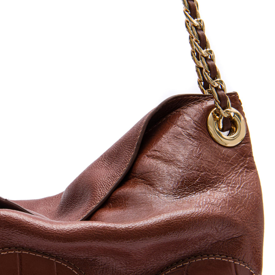 BOLSA MAREA PATCH SCALE SHOULDER CANELA