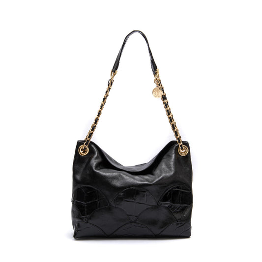 BOLSA MAREA PATCH SCALE SHOULDER PRETO