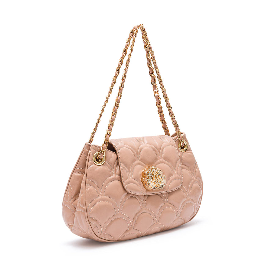 BOLSA SHOULDER SIRENA MÉDIA COCCON BALM OURO