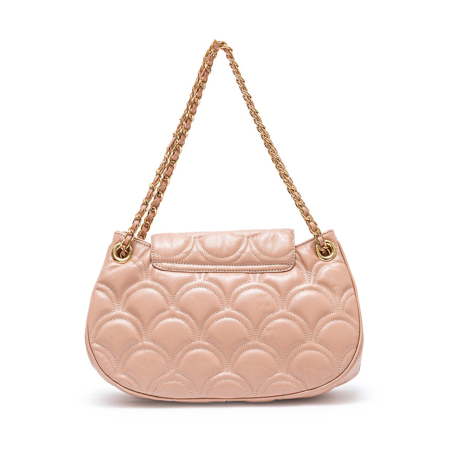 BOLSA SHOULDER SIRENA MÉDIA COCCON BALM OURO