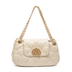 BOLSA SHOULDER SIRENA MÉDIA COCCON MARSHMALLOW OURO