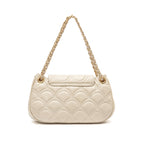 BOLSA SHOULDER SIRENA MÉDIA COCCON MARSHMALLOW OURO