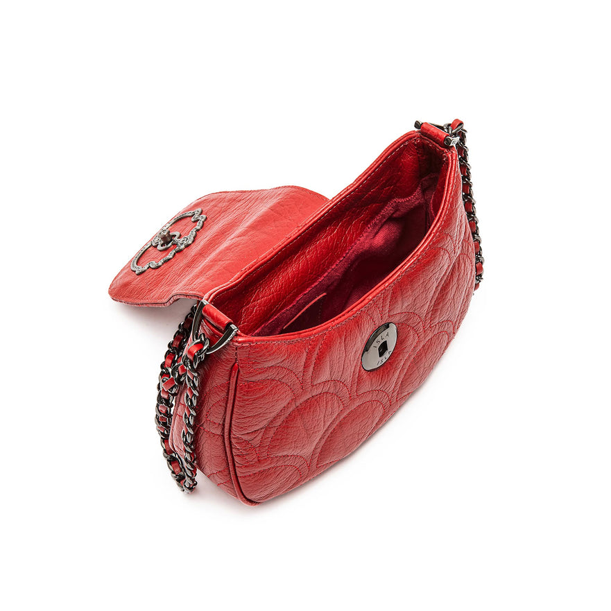 BOLSA SHOUDER SIRENA MINI COCOON VERMELHO ONIX