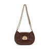 BOLSA SHOUDER SIRENA MINI COCOON PINHÃO OURO