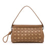 BOLSA POUCH TRESSÊ MAXI MÉDIA SOFT MOCHACCINO PALHA DAMIER NATURAL