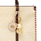BOLSA SIRENA TOTE GRANDE MONOGRAMA CANVAS CREME