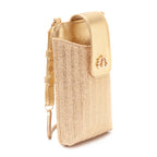 PHONE POUCH TIRACOLO EM PALHA GOLD
