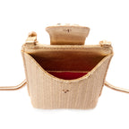 PHONE POUCH TIRACOLO EM PALHA GOLD
