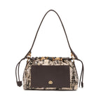 BOLSA FLAP MÉDIA TAPECARIA BORDADA
