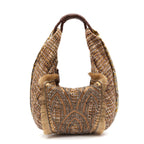 BOLSA  HOBO MAXI TAPEÇARIA BORDADA OURO