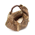 BOLSA  HOBO MAXI TAPEÇARIA BORDADA OURO