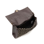 BOLSA TOP HANDLE PEQUENA TAPECARIA BORDADA