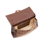 BOLSA TOP HANDLE PEQUENA TAPECARIA BORDADA